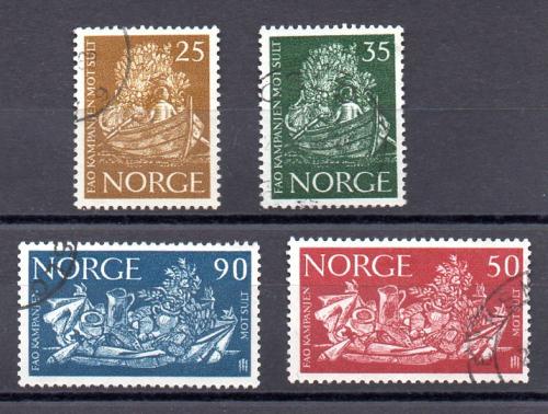 Noruega Año 1963 Nº Yvert 452/55 (o)